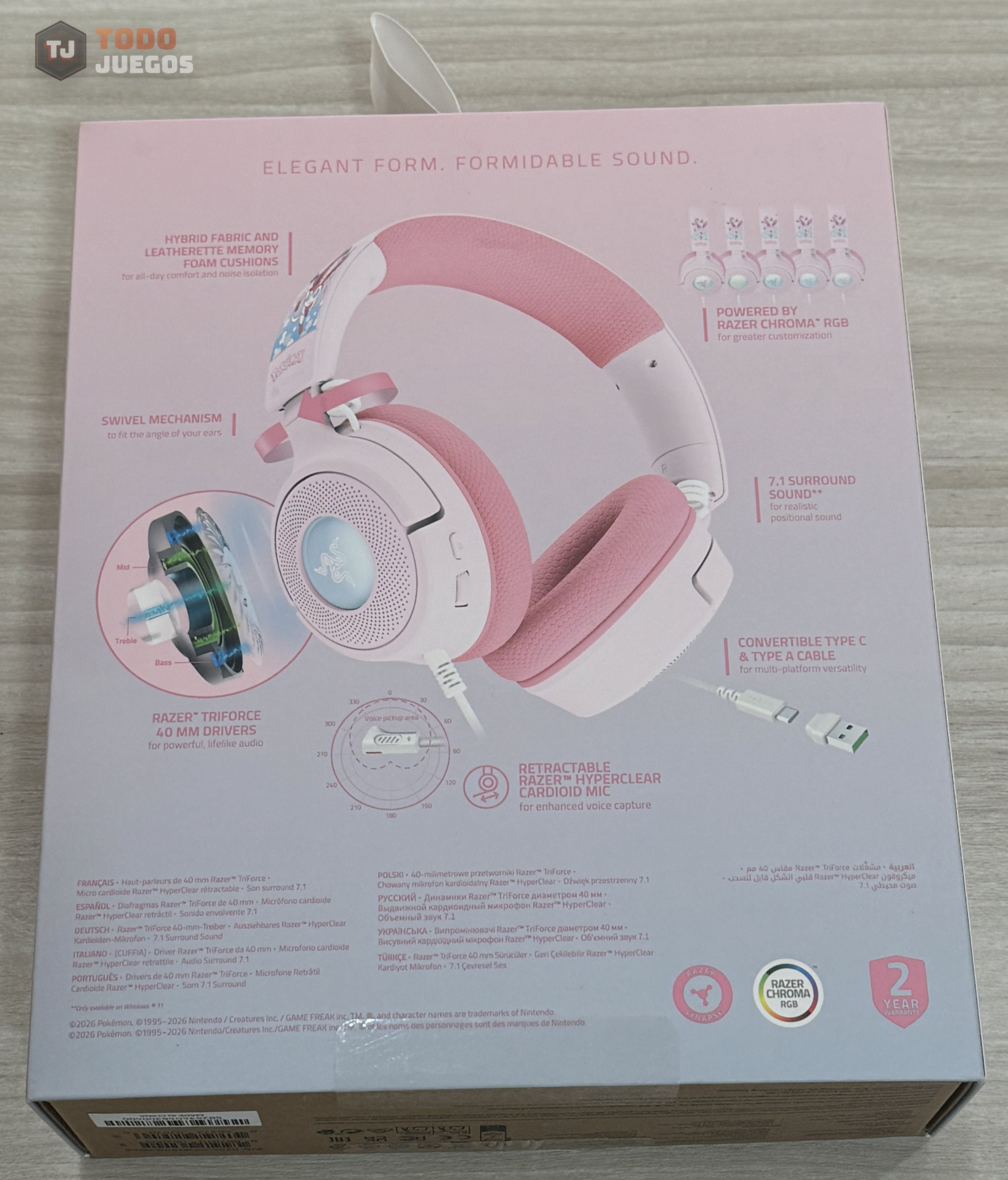 Razer Kraken V4 X  Sylveon Edition - Imagen 6